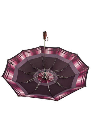 April Lüx Şemsiye Bordo Desen  32-L