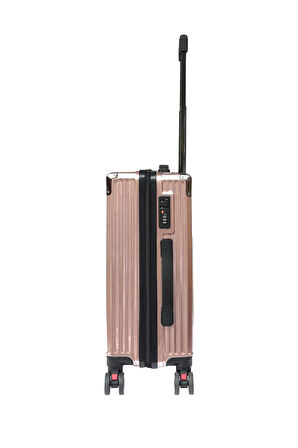 Kabin Boy %100 Polikarbon Valiz 4x2 Teker Rose 1085