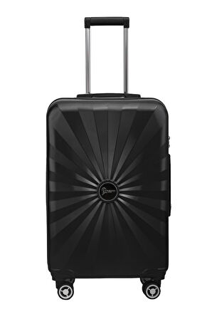 Büyük Boy %100 Polikarbon Valiz 4x2 Teker Siyah 1809
