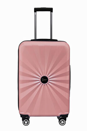 Kabin Boy %100 Polikarbon Valiz 4x2 Teker Rose 1809