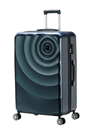 2'li Valiz Seti Polikarbon Büyük Boy – Orta Boy Valiz Petrol 1808