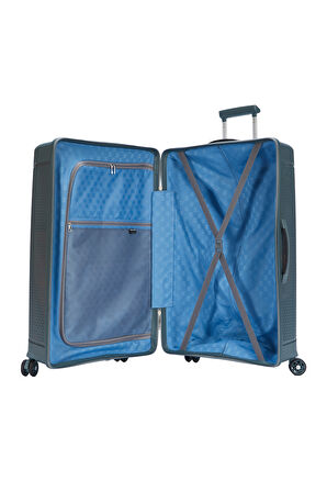 Polipropilen Valiz 2'li Valiz Seti Orta Boy - Kabin Boy Antrasit 04pc7060