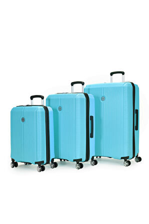 Pierre Cardin 3'lü Valiz Seti Aqua 04pc6500