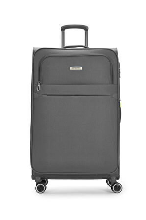 Pierre Cardin 2'li Valiz Seti Büyük Ve Orta Boy Lüx Kumaş Valiz Antrasit 04pc6000