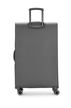 Pierre Cardin 2'li Valiz Seti Büyük Ve Orta Boy Lüx Kumaş Valiz Antrasit 04pc6000