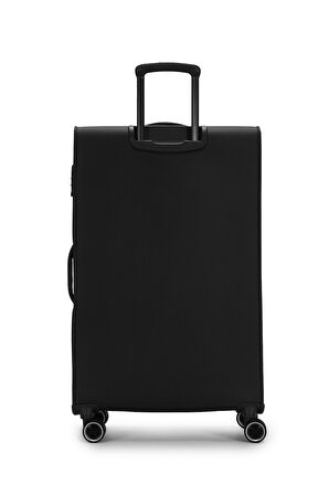 Pierre Cardin 2'li Valiz Seti Büyük Ve Orta Boy Lüx Kumaş Valiz Siyah 04pc6000