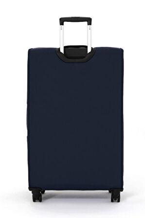 Pierre Cardin 2'li Valiz Seti Büyük Ve Kabin Boy Lüx Kumaş Valiz Lacivert 04pc4200
