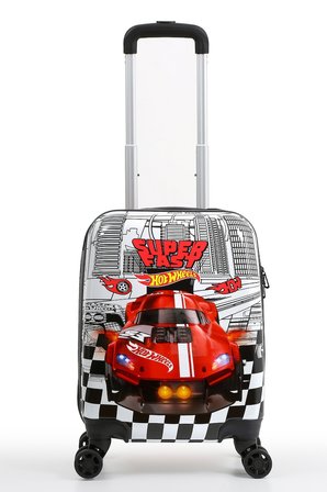 Lisanslı Hot Wheels Policarbon Çocuk Valizi Kırmızı 2988