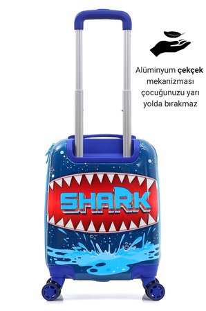 Baby Shark Policarbon Çocuk Valizi 0249