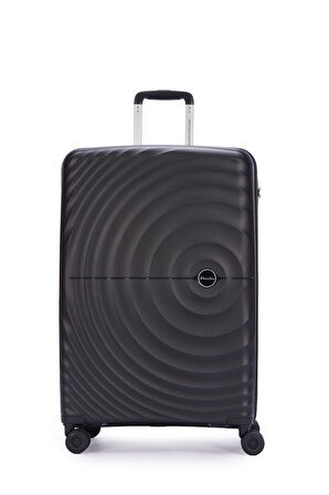 Benetton 2'li Set Büyük Ve Kabin Boy %100 Polipropilen Valiz Siyah 14Bnt8002