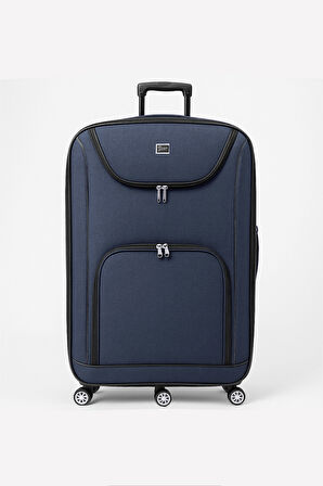 Louisiana Polo Battal Boy Kumaş Valiz Lacivert 2308