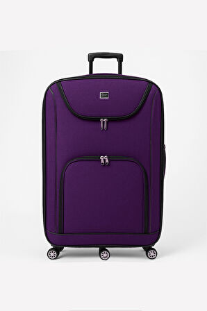 Louisiana Polo Battal Boy Bolonya Kumaş Valiz Mor 2308