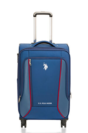 U.S. Polo Assn. 3'lü Valiz Seti Lüx Kumaş Valiz Lacivert 24019