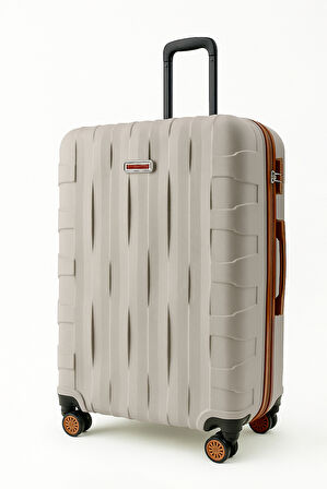 Büyük Boy Valiz 4x2 Teker Vizon-Taba 1167