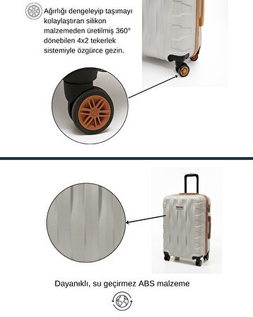 Kabin Boy Valiz 4x2 Teker Vizon-Taba 1167
