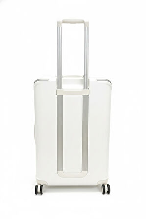 Pierre Cardin 3'lü Set %100 Polipropilen Valiz Beyaz 04PC7090