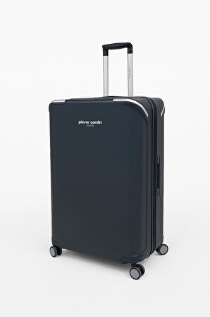 Pierre Cardin Büyük Ve Kabin Boy 2'li Set %100 Polipropilen Valiz Lacivert 04PC7090