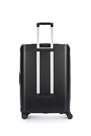 Pierre Cardin Orta Ve Kabin Boy 2'li Set %100 Polipropilen Valiz Siyah 04PC7090