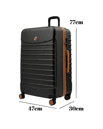 Büyük Boy Valiz 4x2 Teker Siyah-Taba 1168