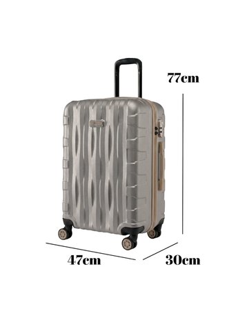 Büyük Boy Valiz 4x2 Teker Taş-Bej 1167