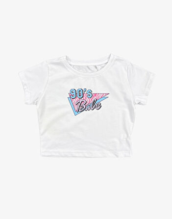 90s Baby Kadın Crop Tşört