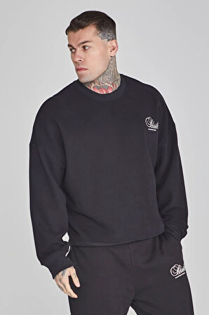 SikSilk Graphic Erkek Oversize Sweater