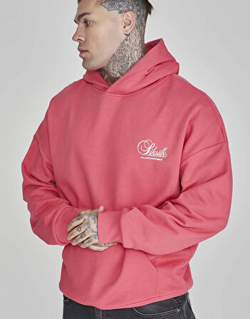 SikSilk Graphic Hoodie Pink Erkek Sweatshirt