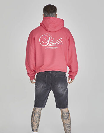 SikSilk Graphic Hoodie Pink Erkek Sweatshirt