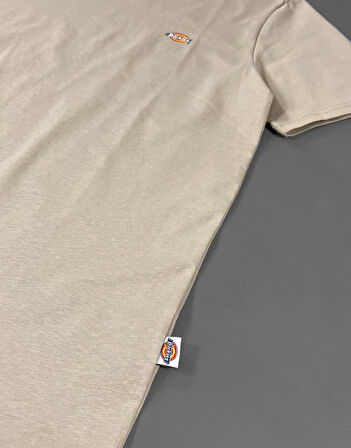 Dickies Basic Logo Bej Tişört