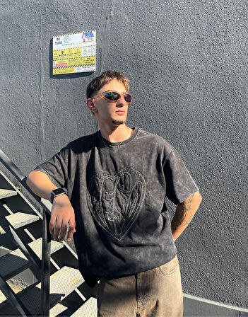 Peso Oversize Acid Wash Tişört