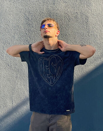 Peso Oversize Acid Wash Tişört