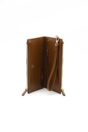 Kadın Cüzdan & Kartlık 1046-39193 SİLVER POLO BAYAN CÜZDAN MK48 KREM-MAT TABA