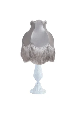 Gri Kadife Kaplı Yatak Odası Salon İçin Vintage Abajur AB0342 Diğer