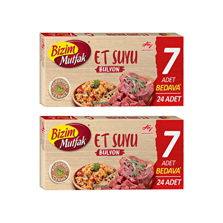 Bizim Mutfak Bulyon Et Suyu 24'lü 240 gr x 2 Adet