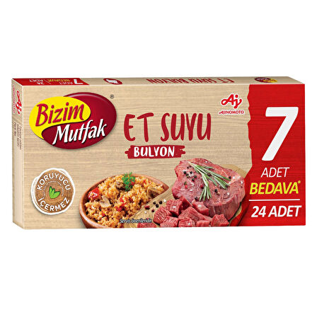 Bizim Mutfak Bulyon Et Suyu 24'lü 240 gr x 2 Adet