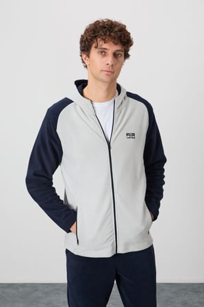 Erkek Gri Polar Sweatshirt