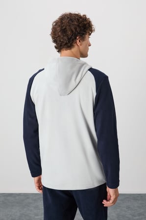 Erkek Gri Polar Sweatshirt