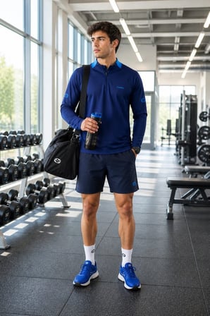 Erkek Lacivert Antrenman Sweatshirt