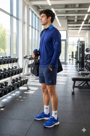 Erkek Lacivert Antrenman Sweatshirt