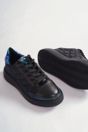 Kadın Siyah Sneaker Spor Ayakkabı