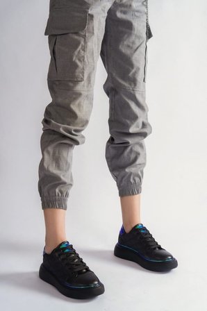 Kadın Siyah Sneaker Spor Ayakkabı