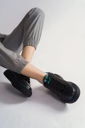 Kadın Siyah Sneaker Spor Ayakkabı