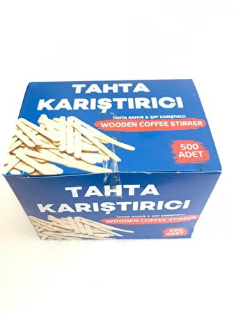 AHŞAP ÇAY KARIŞTIRICISI KAĞITSIZ 500 LÜ 1 PAKET