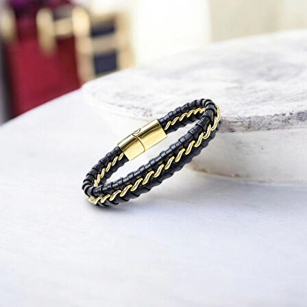 %100 Çelik Çift Sıra Gümüş Krom Bi̇lekli̇k Mıknatıs Kapama 