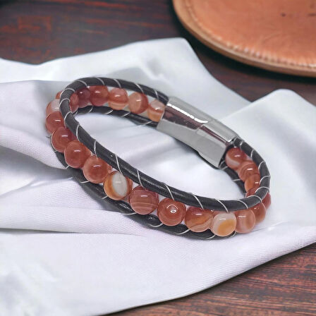 %100 Deri̇ '' Aslan Başı '' Fi̇gürlü Mjolnir Thor Çekici Çeli̇k Bi̇lekli̇k 20 CM