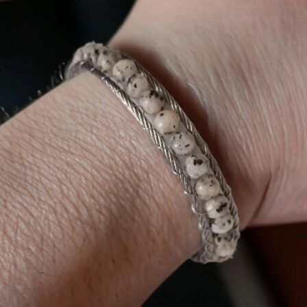 %100 Deri̇ 8 Mm Yemen Taş Çelik İp Sarma Miknatis Kapama