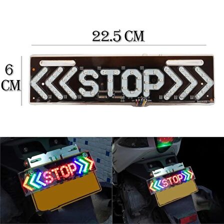 Motosiklet Led Stop Lamba Led Fren Lamba 3 Modlu Led Fren Sinyal Lambası Led Far