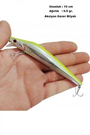 2 Adet Rapala Lures Suni Yapay Yem Jig Yem Lrf Yem Maket Balık 10cm 9.5gr