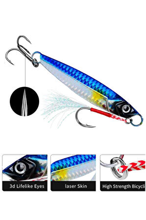 Jig Yem  Rapala Lures Yapay Yem Suni yem 21Gr 7cm Lrf Spin Avı Yem Asist Kancalı jig Yem