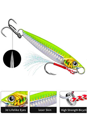 Jig Yem  Rapala Lures Yapay Yem Suni yem 21Gr 7cm Lrf Spin Avı Yem Asist Kancalı jig Yem